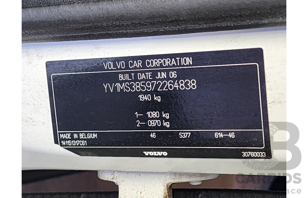 8/2006 Volvo S40 2.4 S MY06 4d Sedan White 2.4L