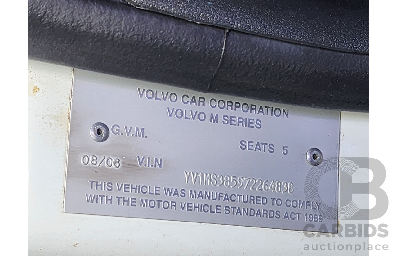 8/2006 Volvo S40 2.4 S MY06 4d Sedan White 2.4L