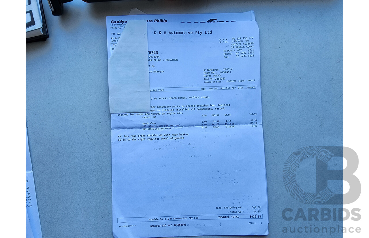 8/2006 Volvo S40 2.4 S MY06 4d Sedan White 2.4L