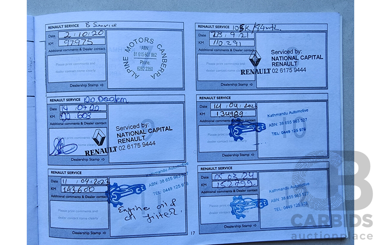 11/2013 Renault Koleos Privilege (4x4) H45 PHASE III 4d Wagon White 2.0L