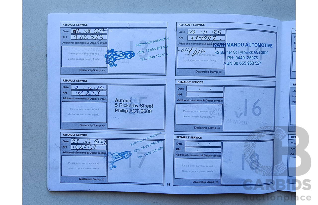 11/2013 Renault Koleos Privilege (4x4) H45 PHASE III 4d Wagon White 2.0L