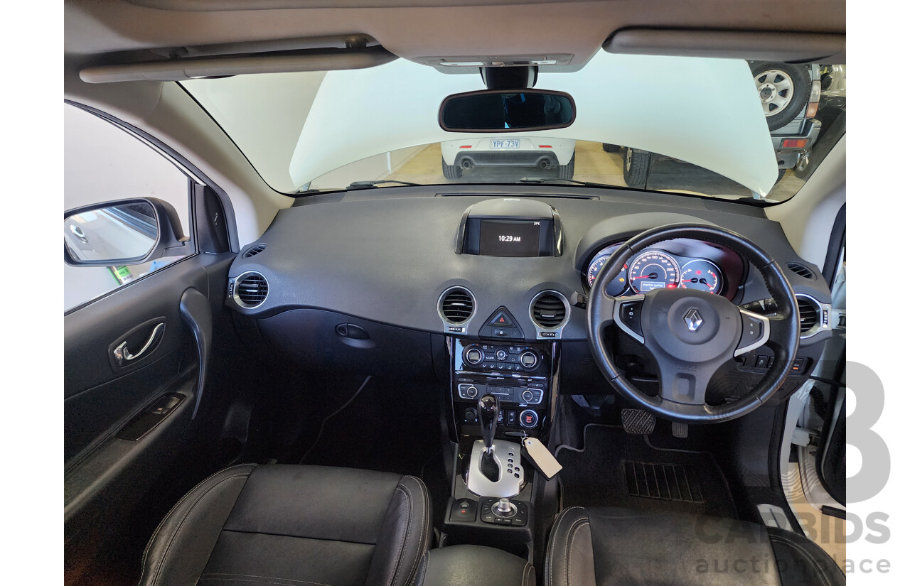 11/2013 Renault Koleos Privilege (4x4) H45 PHASE III 4d Wagon White 2.0L