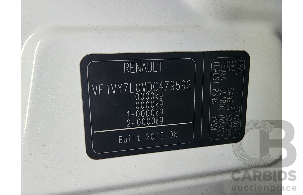 11/2013 Renault Koleos Privilege (4x4) H45 PHASE III 4d Wagon White 2.0L