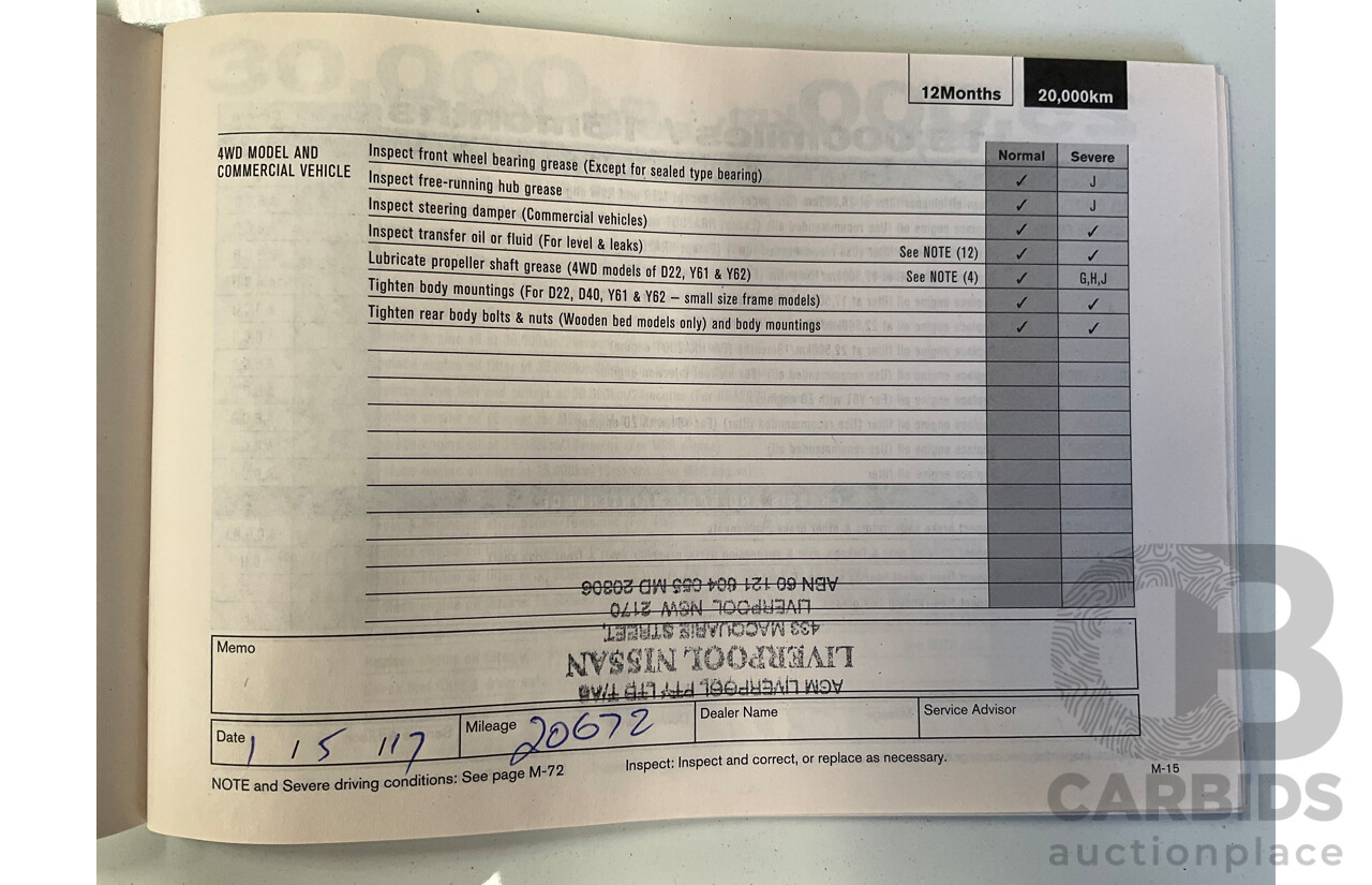 7/2015 Nissan Pathfinder ST (4x2) R52 4d Wagon Magnetic Black Metallic V6 3.5L