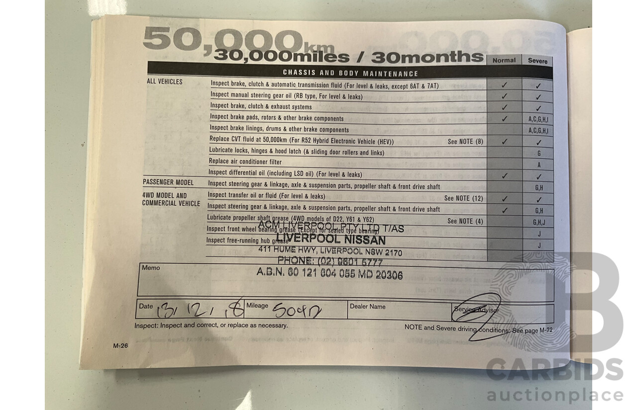 7/2015 Nissan Pathfinder ST (4x2) R52 4d Wagon Magnetic Black Metallic V6 3.5L