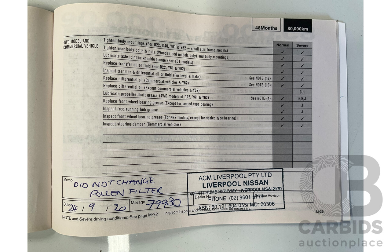 7/2015 Nissan Pathfinder ST (4x2) R52 4d Wagon Magnetic Black Metallic V6 3.5L