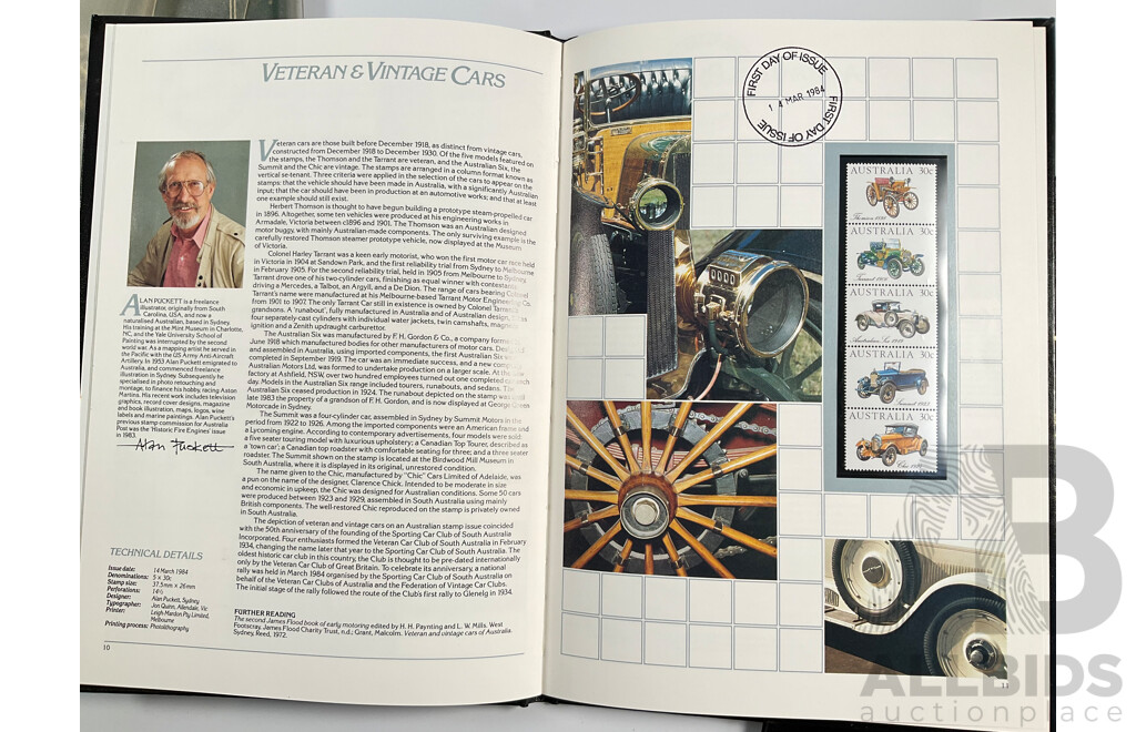 Two Australian Annual Stamp Albums 1984 and 1985 - Face Value $49