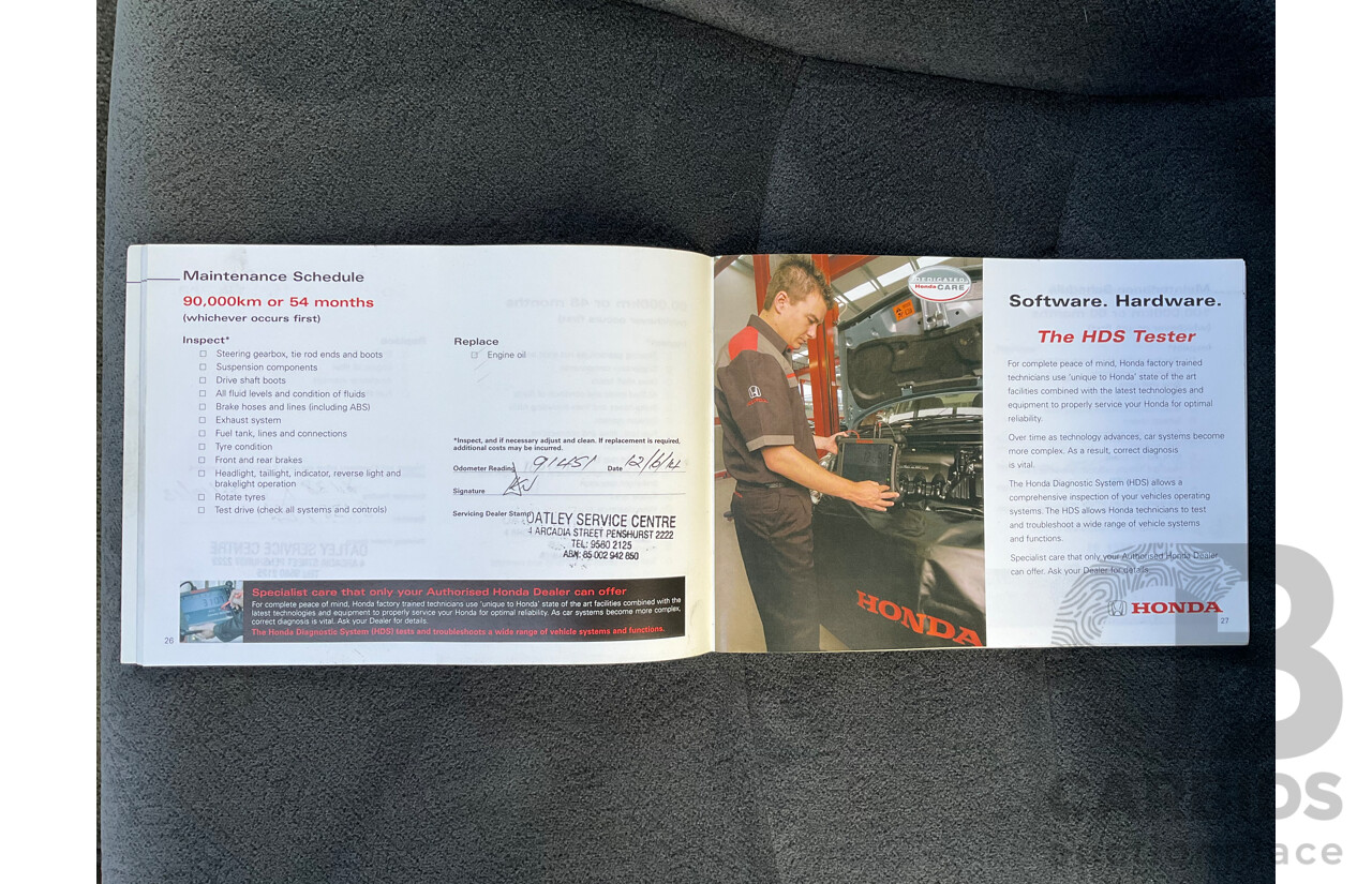 8/2007 Honda Odyssey 20 MY06 4d Wagon Bronze 2.4L - 7 Seater