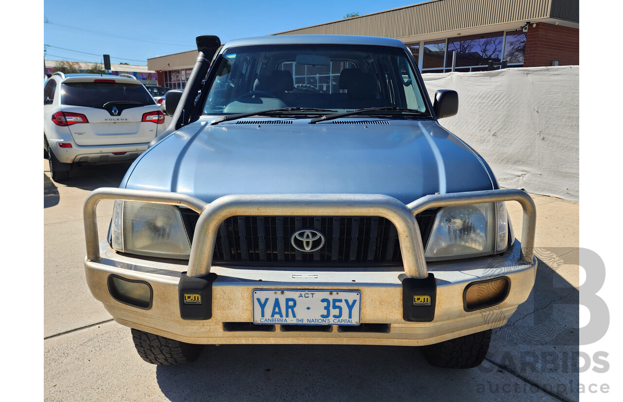 8/1999 Toyota Landcruiser Prado GXL (4x4) VZJ95R 4d Wagon Blue 3.4L