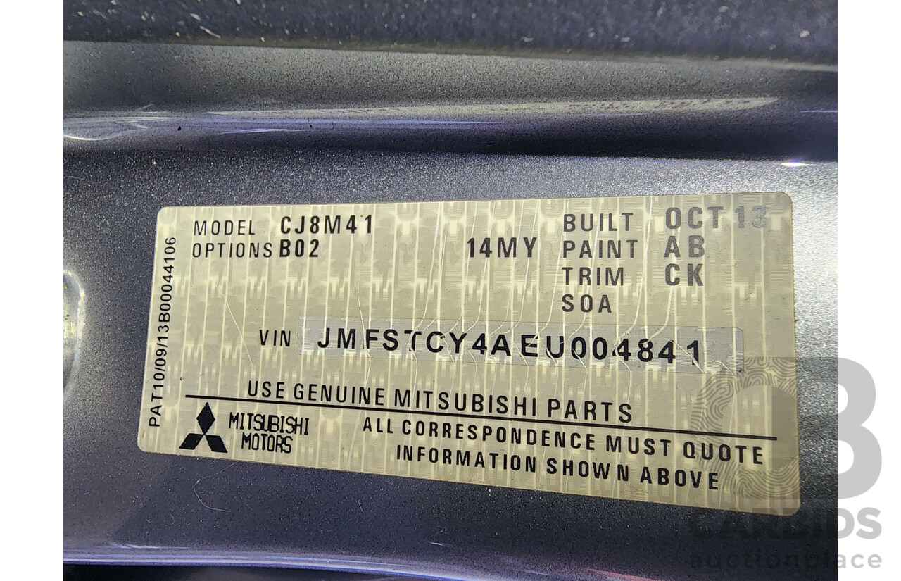 12/2013 Mitsubishi Lancer ES CJ MY14 4d Sedan Grey 2.0L