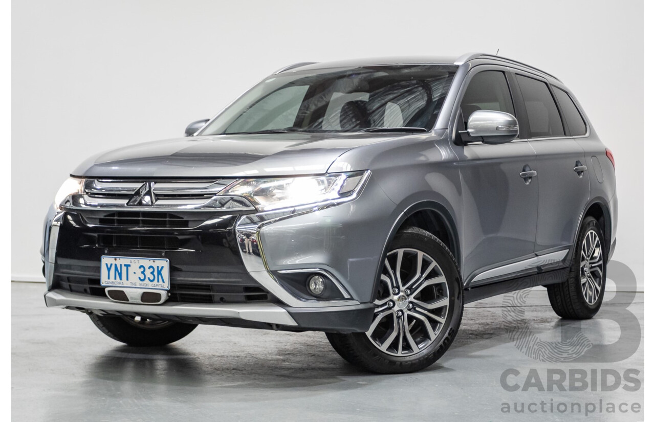 4/2015 Mitsubishi Outlander XLS (4x4) ZK MY16 4d Wagon Titanium Metallic Grey Turbo Diesel 2.3L