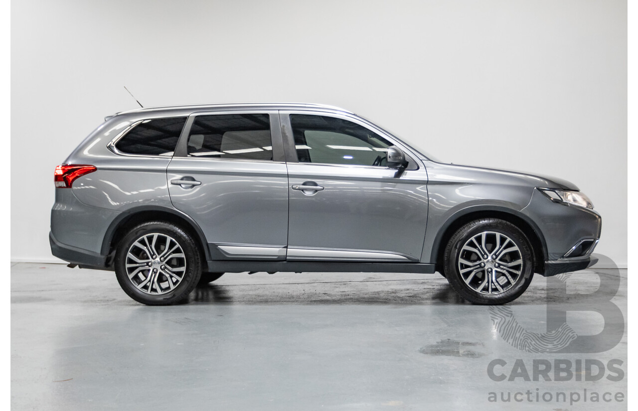 4/2015 Mitsubishi Outlander XLS (4x4) ZK MY16 4d Wagon Titanium Metallic Grey Turbo Diesel 2.3L