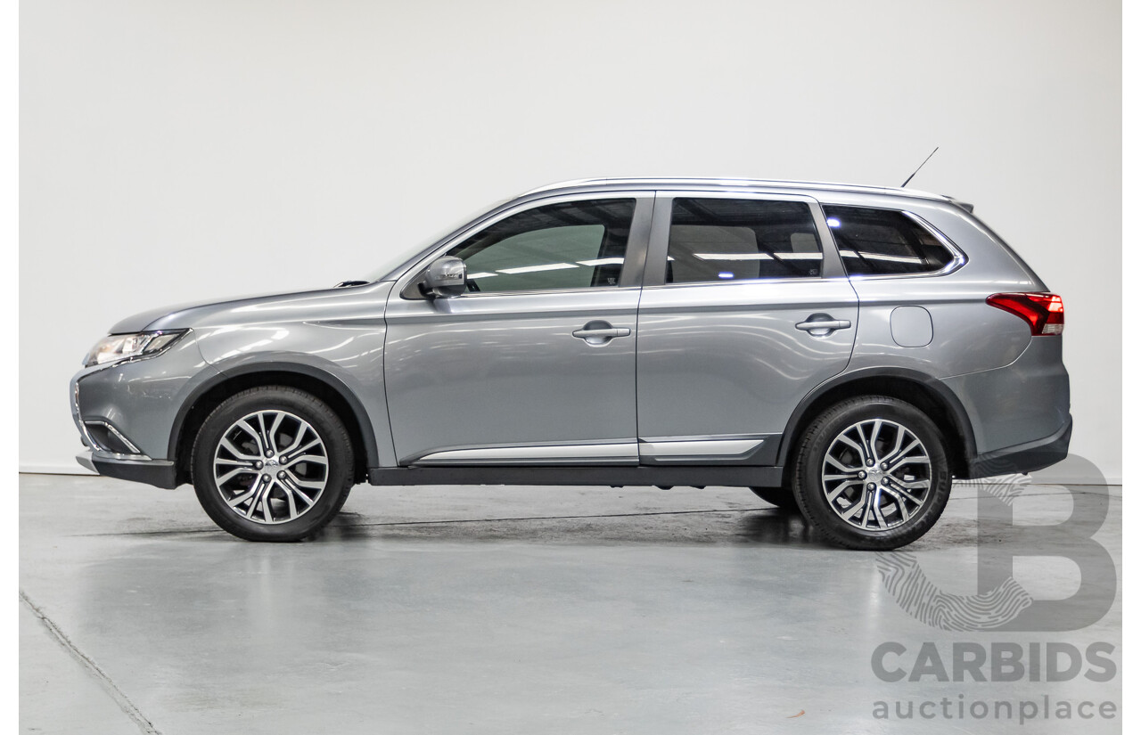 4/2015 Mitsubishi Outlander XLS (4x4) ZK MY16 4d Wagon Titanium Metallic Grey Turbo Diesel 2.3L