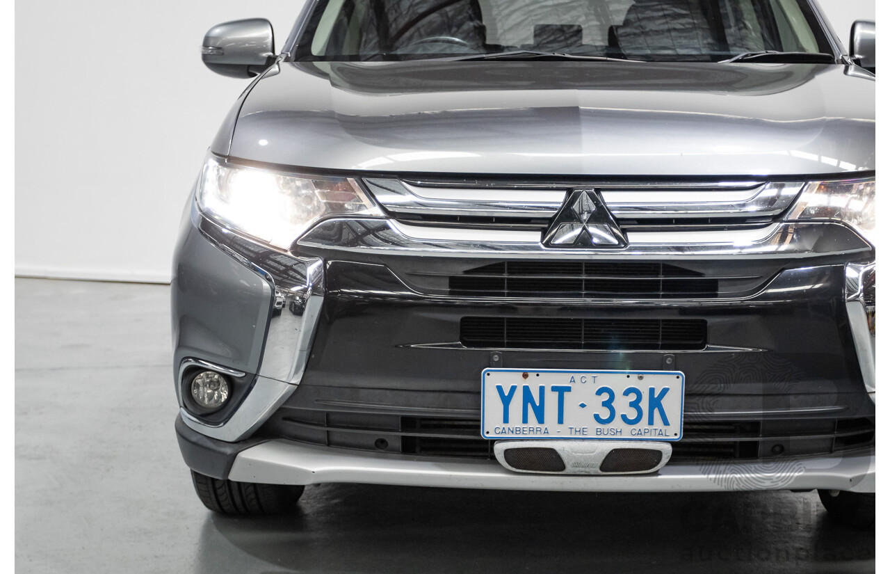 4/2015 Mitsubishi Outlander XLS (4x4) ZK MY16 4d Wagon Titanium Metallic Grey Turbo Diesel 2.3L
