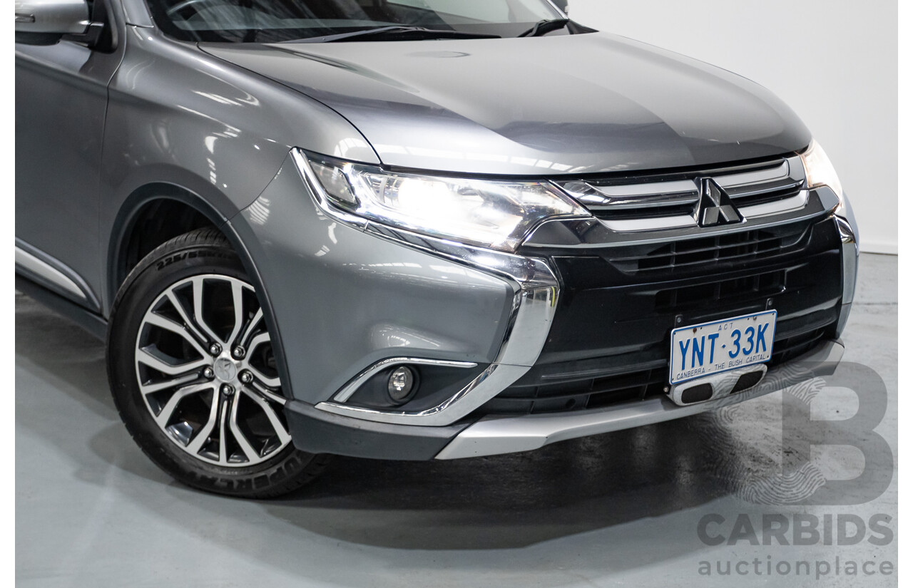4/2015 Mitsubishi Outlander XLS (4x4) ZK MY16 4d Wagon Titanium Metallic Grey Turbo Diesel 2.3L