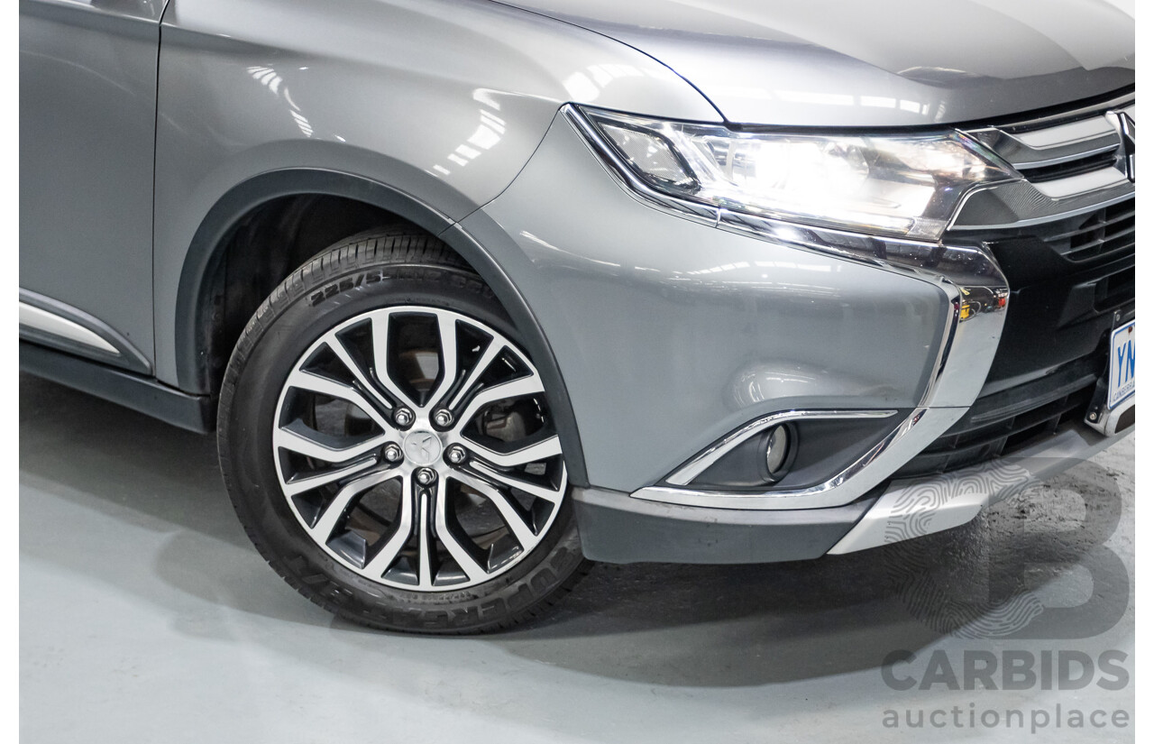 4/2015 Mitsubishi Outlander XLS (4x4) ZK MY16 4d Wagon Titanium Metallic Grey Turbo Diesel 2.3L
