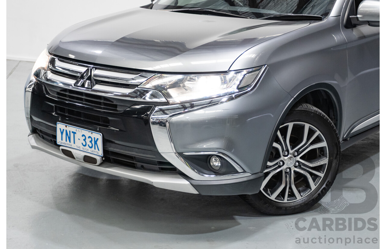 4/2015 Mitsubishi Outlander XLS (4x4) ZK MY16 4d Wagon Titanium Metallic Grey Turbo Diesel 2.3L