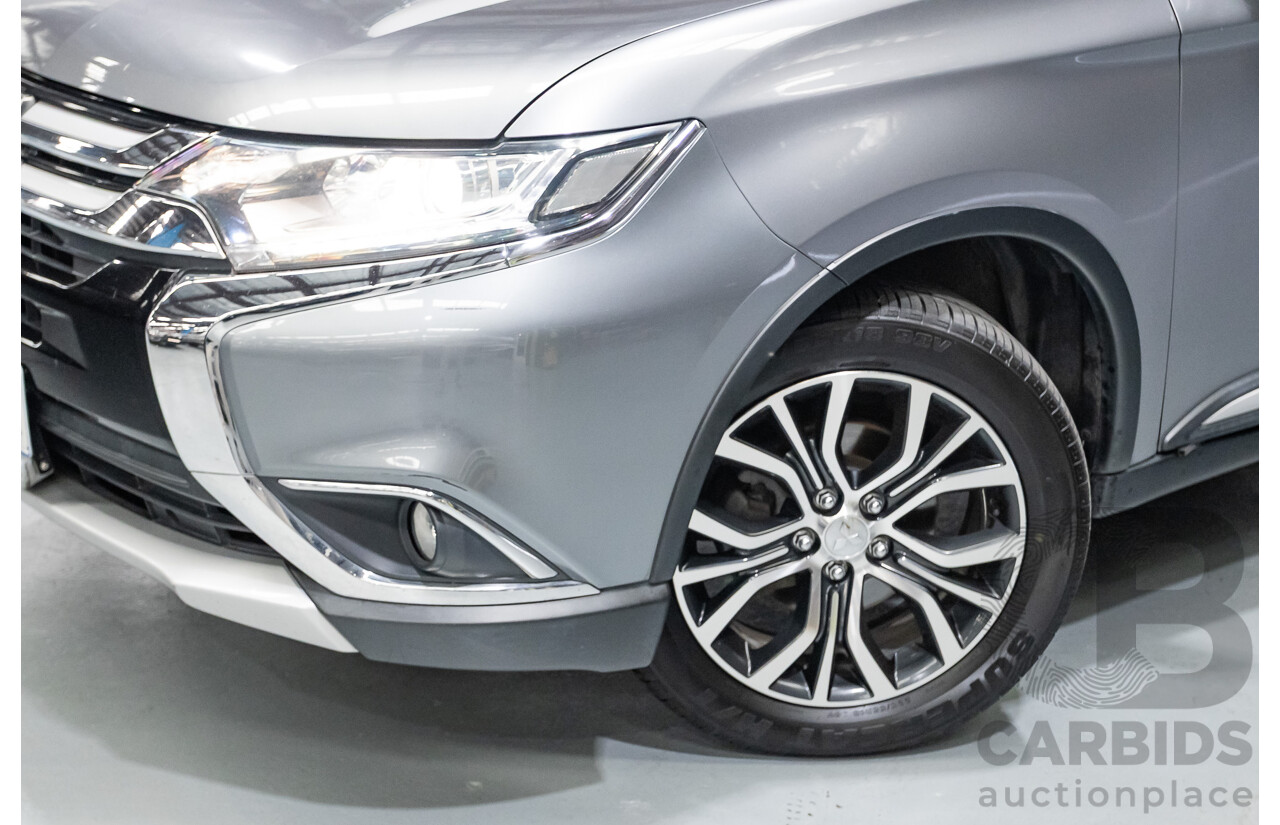 4/2015 Mitsubishi Outlander XLS (4x4) ZK MY16 4d Wagon Titanium Metallic Grey Turbo Diesel 2.3L
