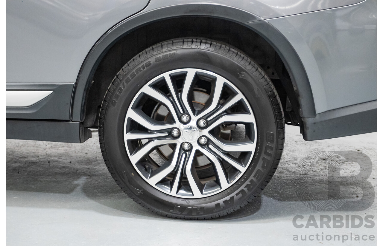 4/2015 Mitsubishi Outlander XLS (4x4) ZK MY16 4d Wagon Titanium Metallic Grey Turbo Diesel 2.3L
