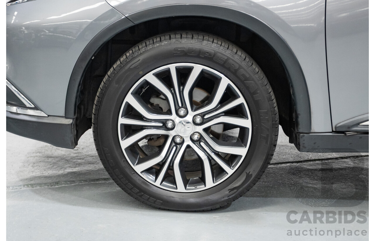 4/2015 Mitsubishi Outlander XLS (4x4) ZK MY16 4d Wagon Titanium Metallic Grey Turbo Diesel 2.3L
