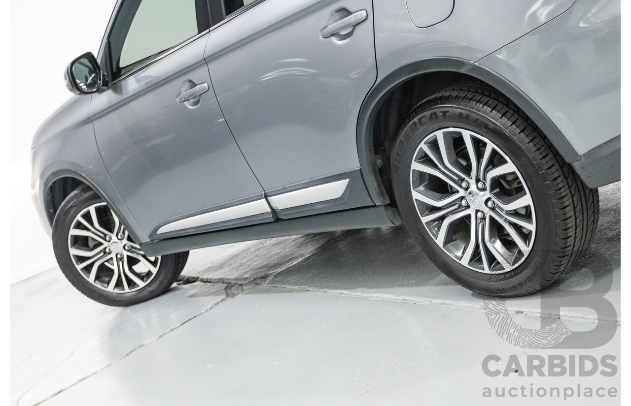 4/2015 Mitsubishi Outlander XLS (4x4) ZK MY16 4d Wagon Titanium Metallic Grey Turbo Diesel 2.3L