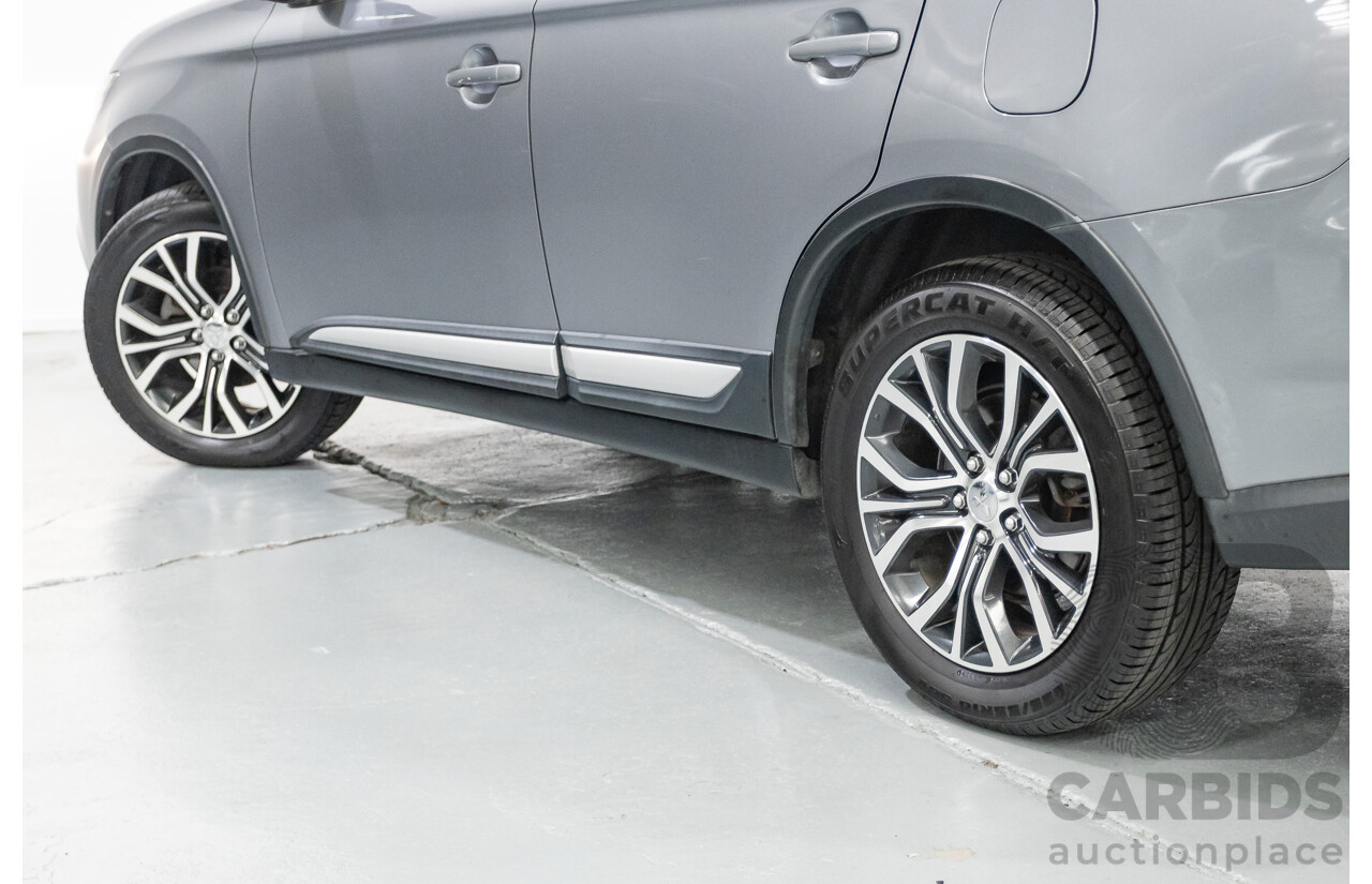 4/2015 Mitsubishi Outlander XLS (4x4) ZK MY16 4d Wagon Titanium Metallic Grey Turbo Diesel 2.3L