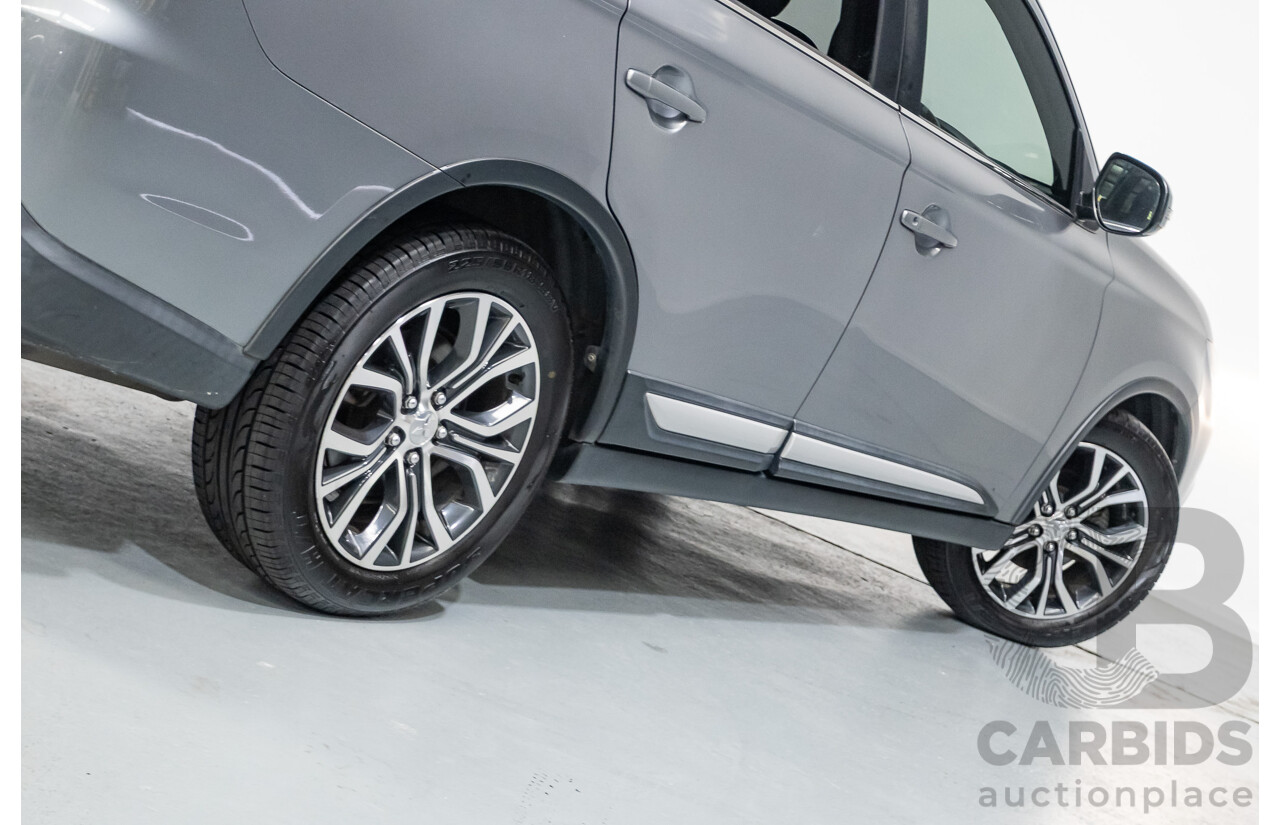 4/2015 Mitsubishi Outlander XLS (4x4) ZK MY16 4d Wagon Titanium Metallic Grey Turbo Diesel 2.3L