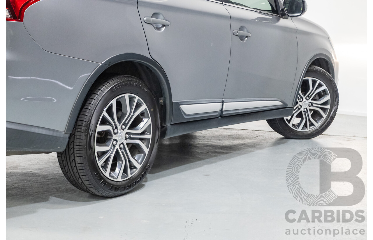 4/2015 Mitsubishi Outlander XLS (4x4) ZK MY16 4d Wagon Titanium Metallic Grey Turbo Diesel 2.3L