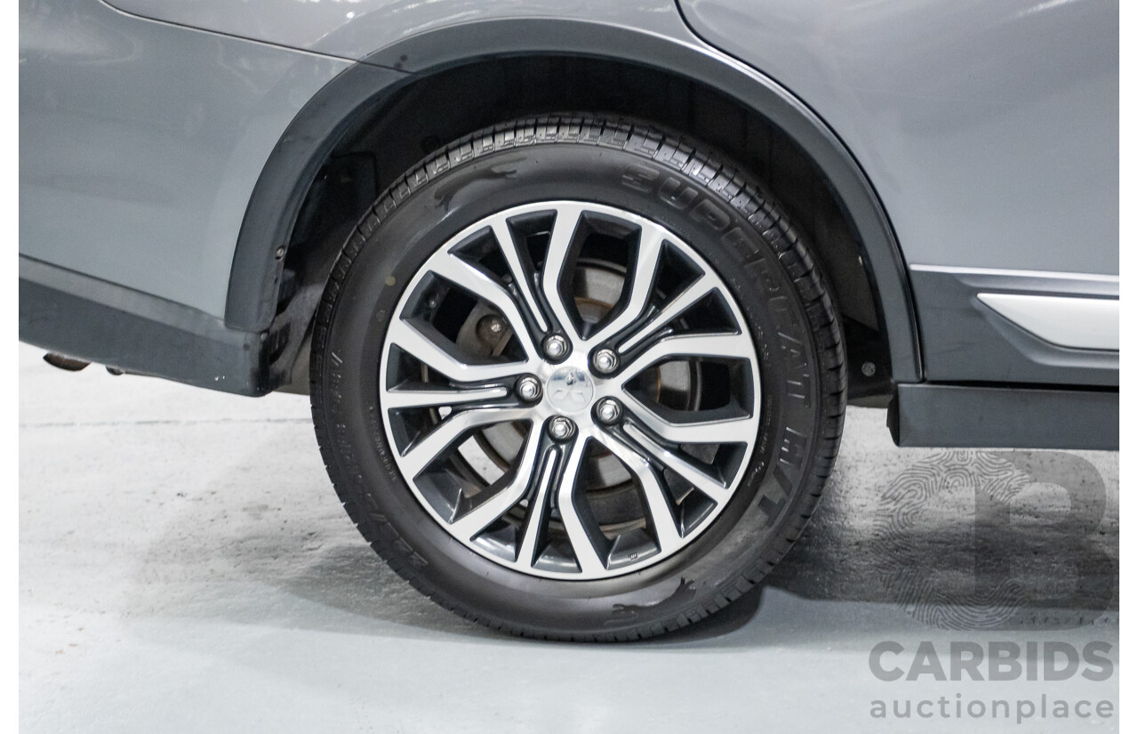4/2015 Mitsubishi Outlander XLS (4x4) ZK MY16 4d Wagon Titanium Metallic Grey Turbo Diesel 2.3L