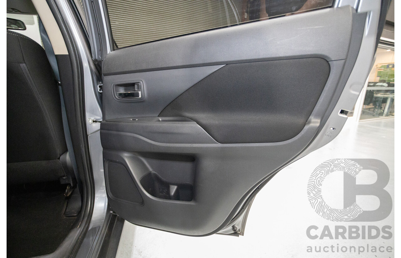 4/2015 Mitsubishi Outlander XLS (4x4) ZK MY16 4d Wagon Titanium Metallic Grey Turbo Diesel 2.3L