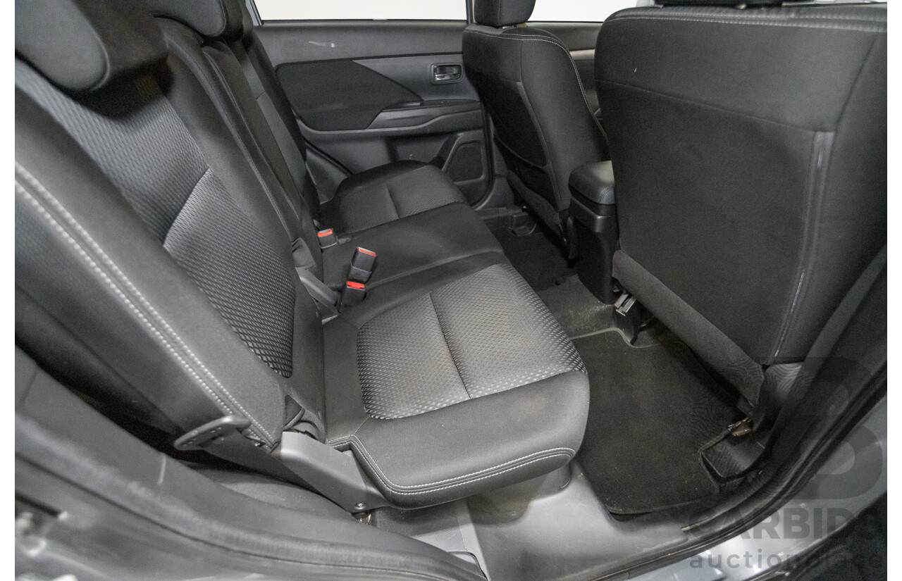 4/2015 Mitsubishi Outlander XLS (4x4) ZK MY16 4d Wagon Titanium Metallic Grey Turbo Diesel 2.3L