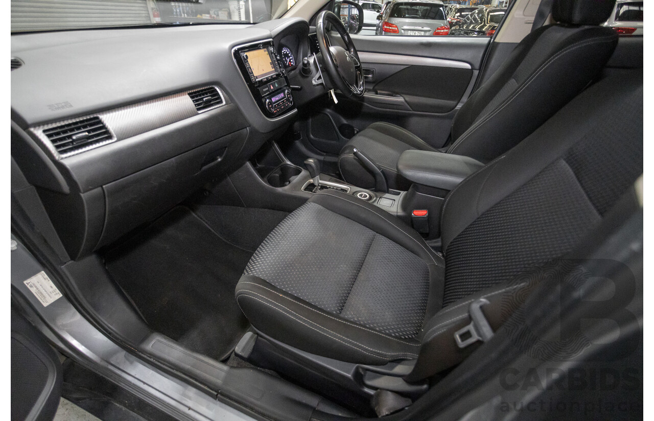 4/2015 Mitsubishi Outlander XLS (4x4) ZK MY16 4d Wagon Titanium Metallic Grey Turbo Diesel 2.3L