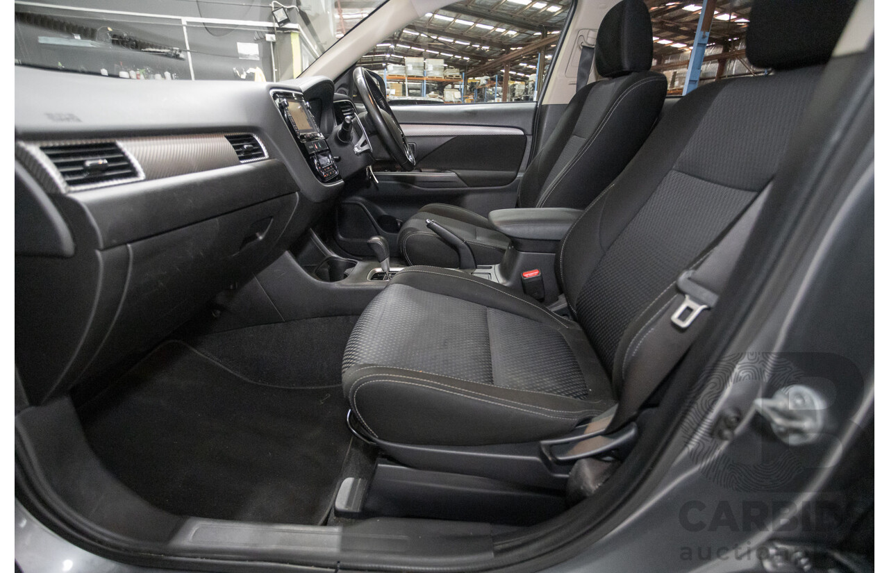 4/2015 Mitsubishi Outlander XLS (4x4) ZK MY16 4d Wagon Titanium Metallic Grey Turbo Diesel 2.3L