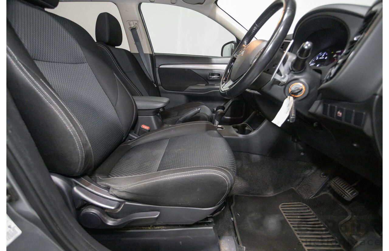 4/2015 Mitsubishi Outlander XLS (4x4) ZK MY16 4d Wagon Titanium Metallic Grey Turbo Diesel 2.3L