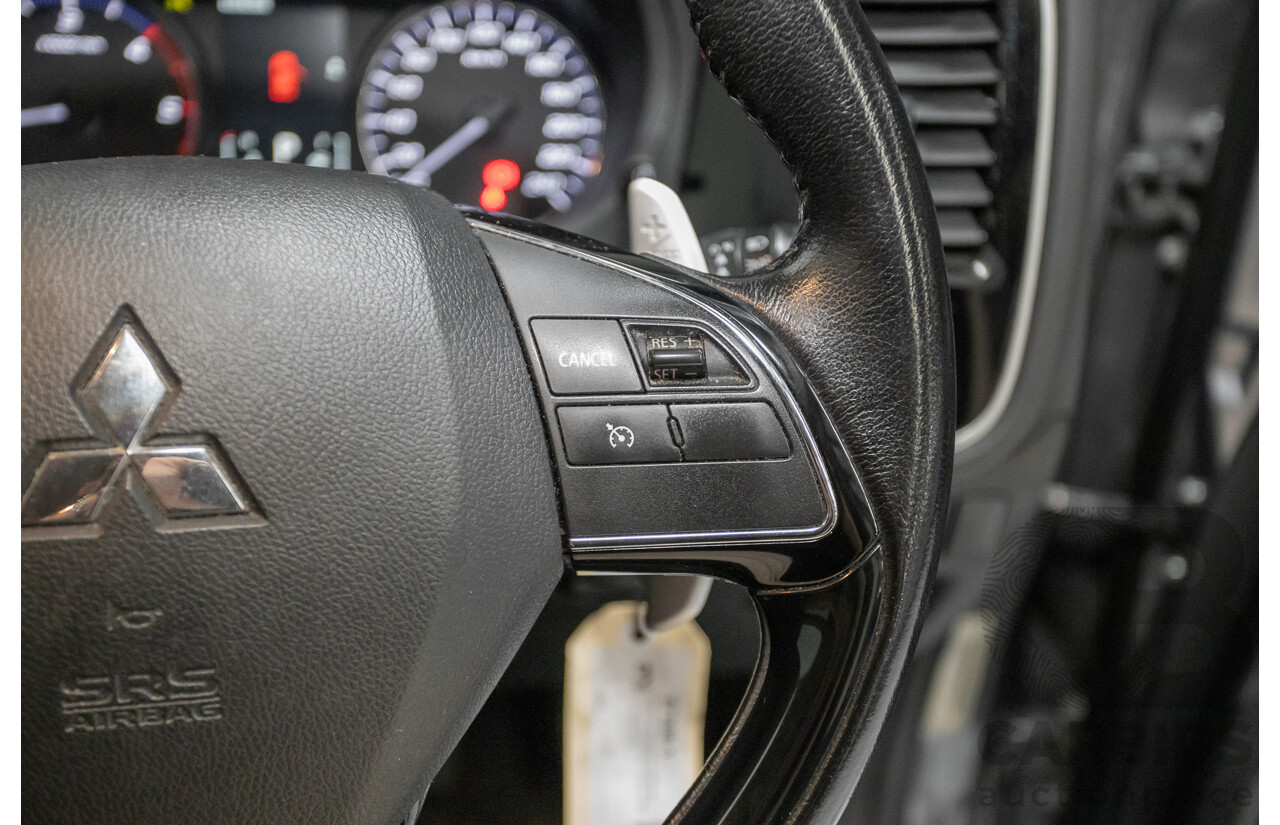 4/2015 Mitsubishi Outlander XLS (4x4) ZK MY16 4d Wagon Titanium Metallic Grey Turbo Diesel 2.3L