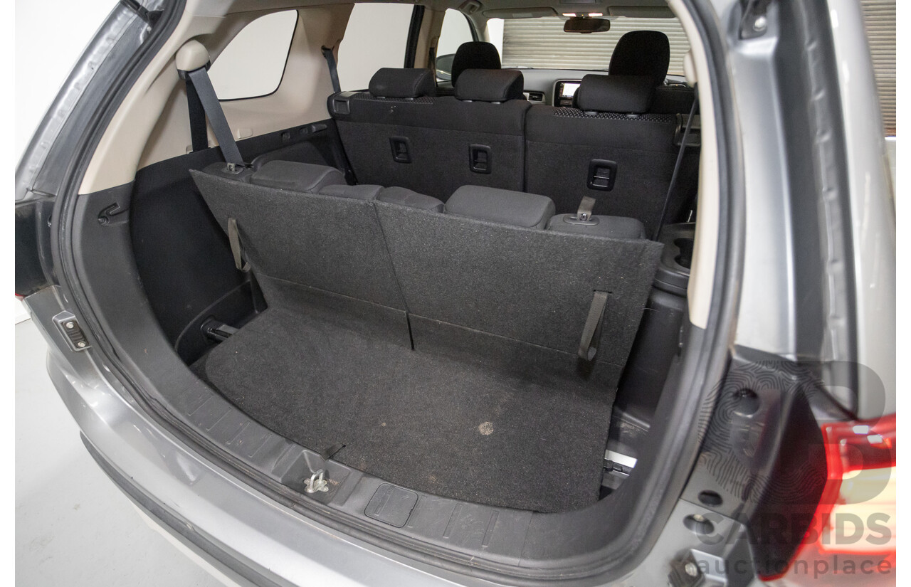 4/2015 Mitsubishi Outlander XLS (4x4) ZK MY16 4d Wagon Titanium Metallic Grey Turbo Diesel 2.3L