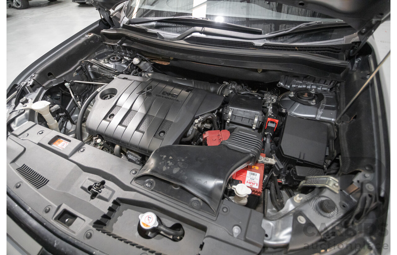 4/2015 Mitsubishi Outlander XLS (4x4) ZK MY16 4d Wagon Titanium Metallic Grey Turbo Diesel 2.3L