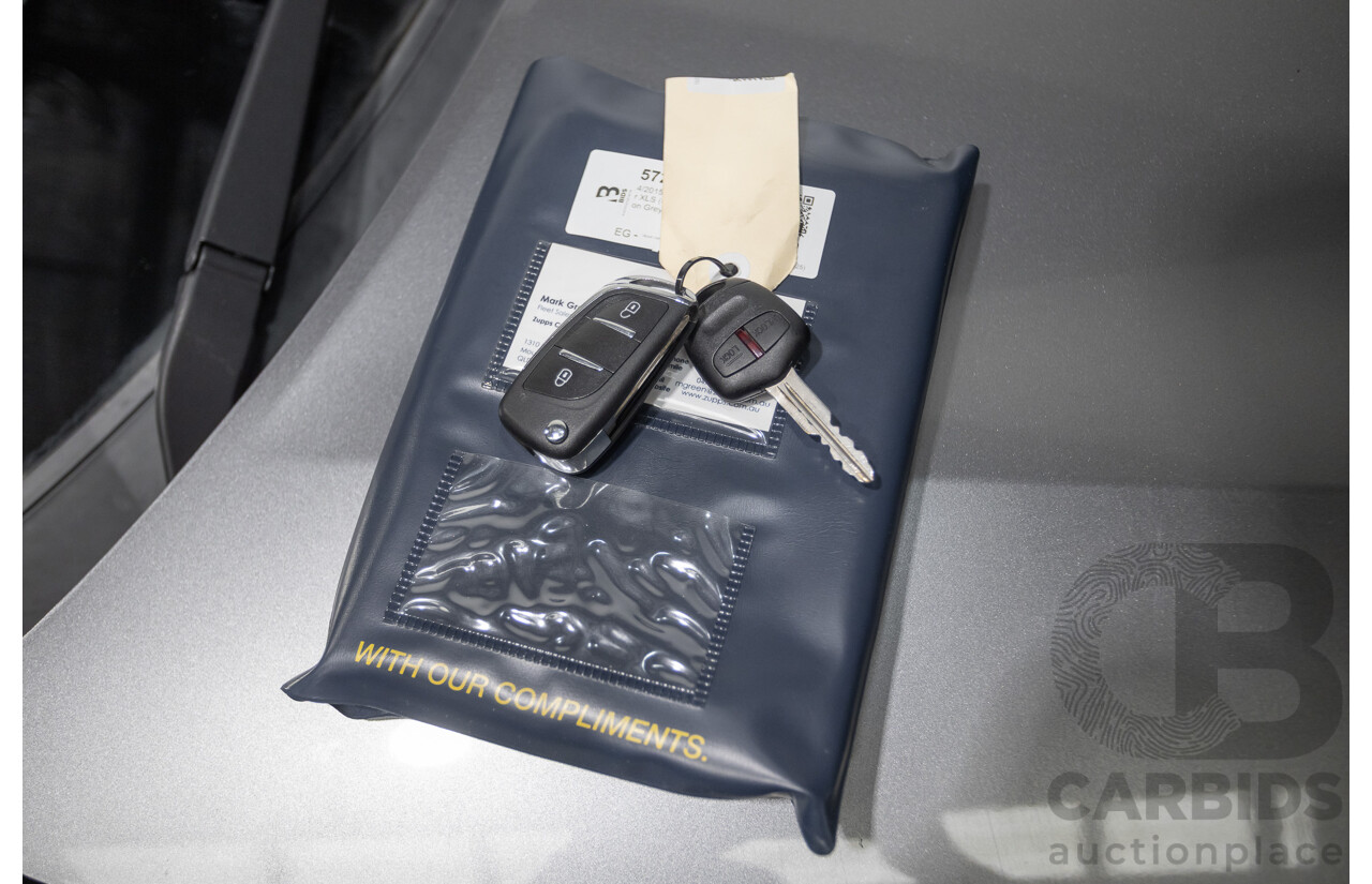 4/2015 Mitsubishi Outlander XLS (4x4) ZK MY16 4d Wagon Titanium Metallic Grey Turbo Diesel 2.3L