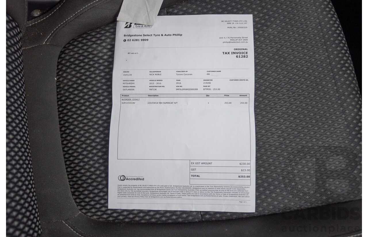 4/2015 Mitsubishi Outlander XLS (4x4) ZK MY16 4d Wagon Titanium Metallic Grey Turbo Diesel 2.3L