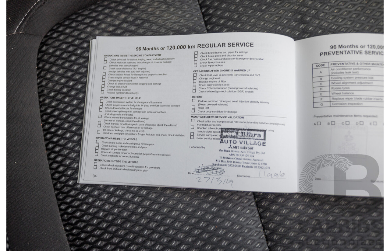 4/2015 Mitsubishi Outlander XLS (4x4) ZK MY16 4d Wagon Titanium Metallic Grey Turbo Diesel 2.3L