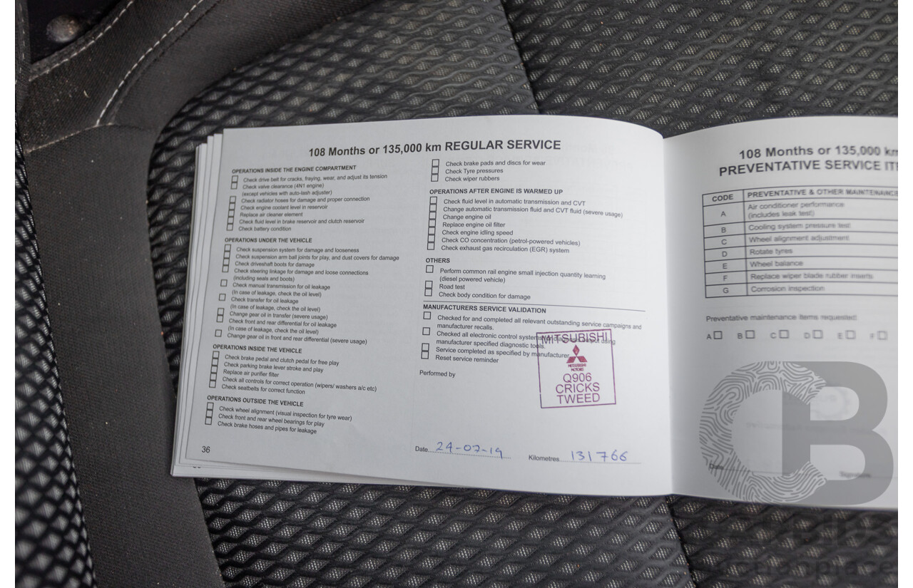 4/2015 Mitsubishi Outlander XLS (4x4) ZK MY16 4d Wagon Titanium Metallic Grey Turbo Diesel 2.3L