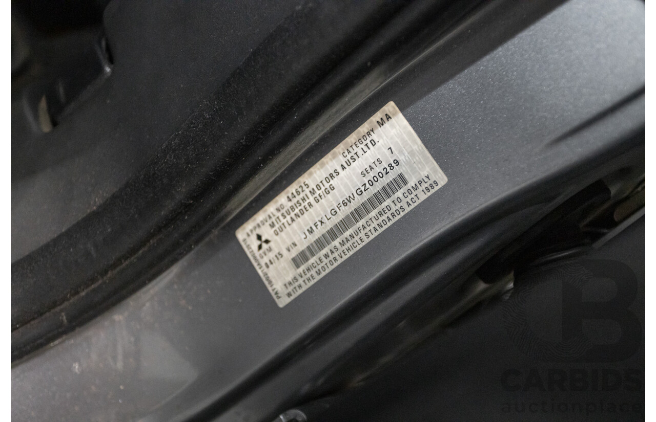 4/2015 Mitsubishi Outlander XLS (4x4) ZK MY16 4d Wagon Titanium Metallic Grey Turbo Diesel 2.3L