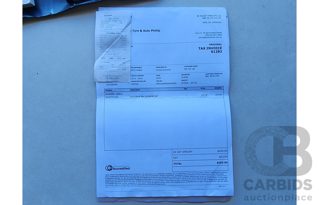 4/2015 Mitsubishi Outlander XLS (4x4) ZK MY16 4d Wagon Grey 2.3L