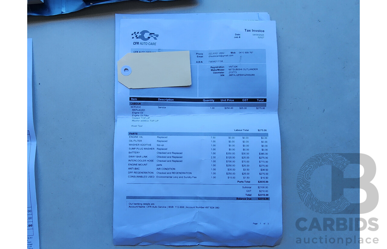 4/2015 Mitsubishi Outlander XLS (4x4) ZK MY16 4d Wagon Grey 2.3L