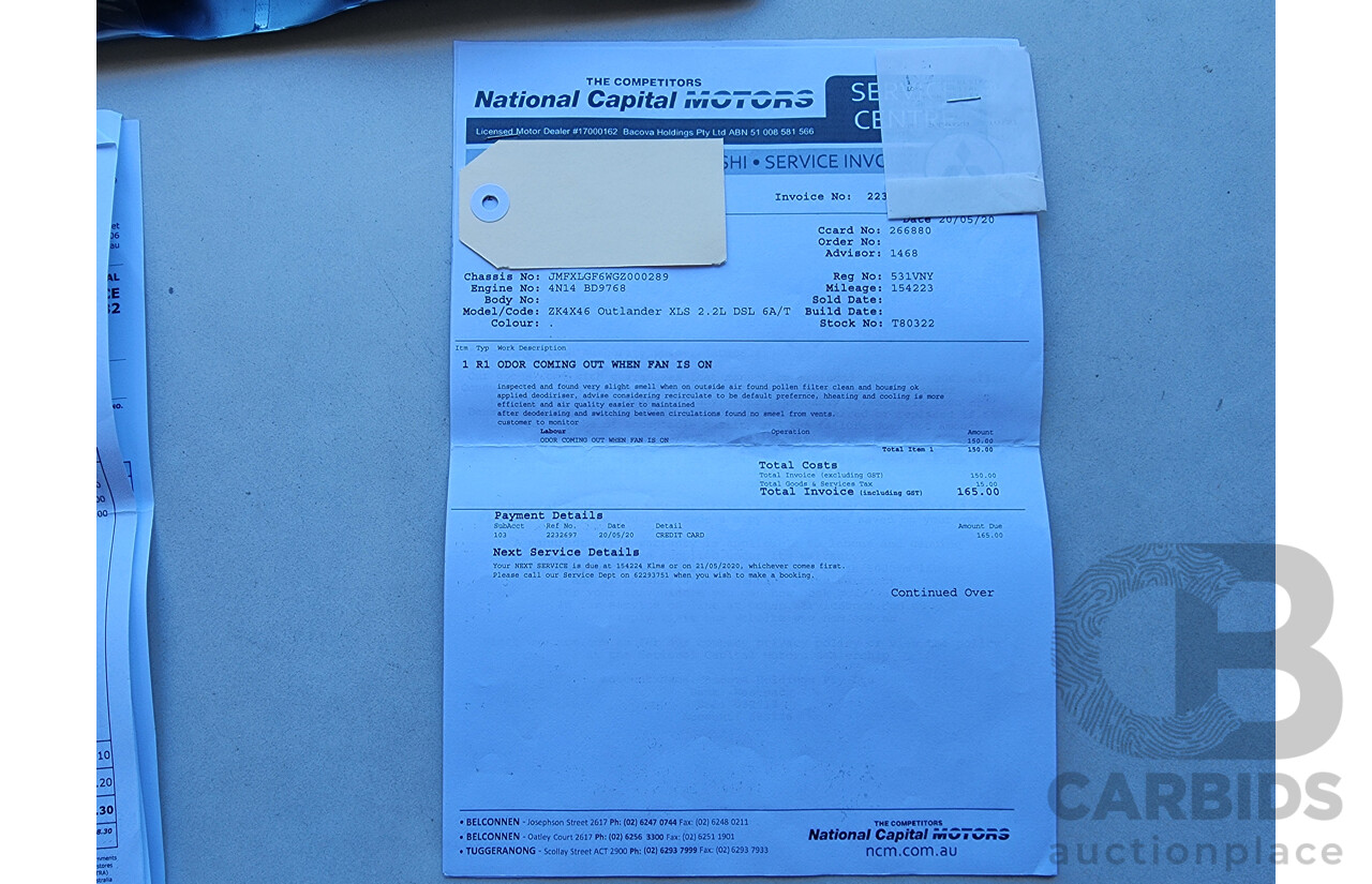 4/2015 Mitsubishi Outlander XLS (4x4) ZK MY16 4d Wagon Grey 2.3L