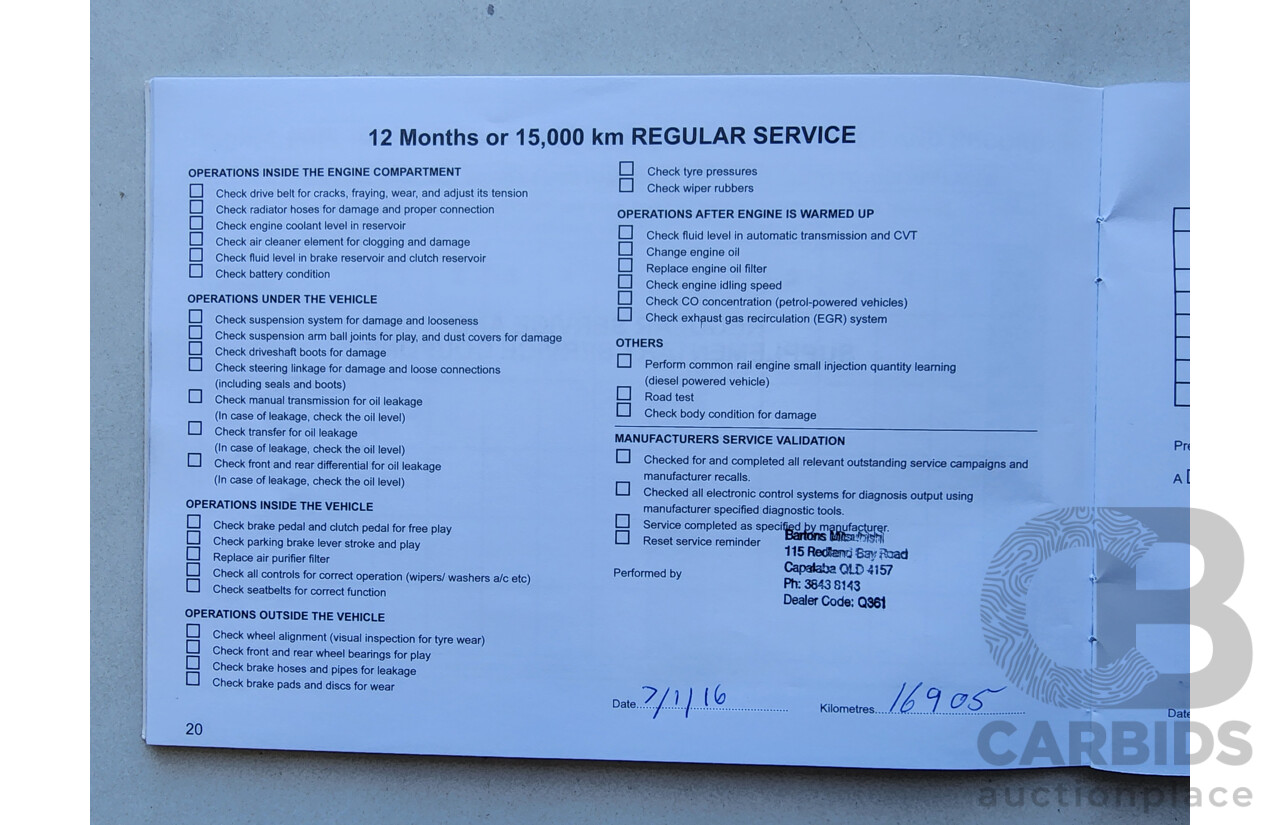 4/2015 Mitsubishi Outlander XLS (4x4) ZK MY16 4d Wagon Grey 2.3L