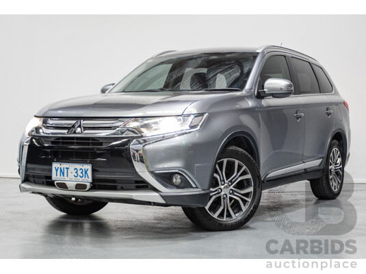 4/2015 Mitsubishi Outlander XLS (4x4) ZK MY16 4d Wagon Titanium Metallic Grey Turbo Diesel 2.3L