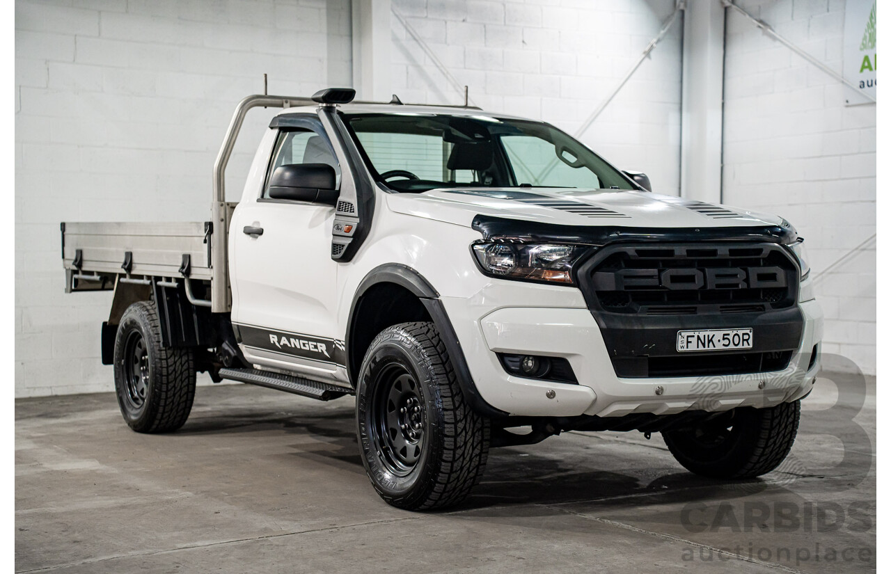09/2016 Ford Ranger XL 3.2 (4x4) 4x4 PX MKII MY17 C/Chas Frozen White Turbo Diesel 3.2L