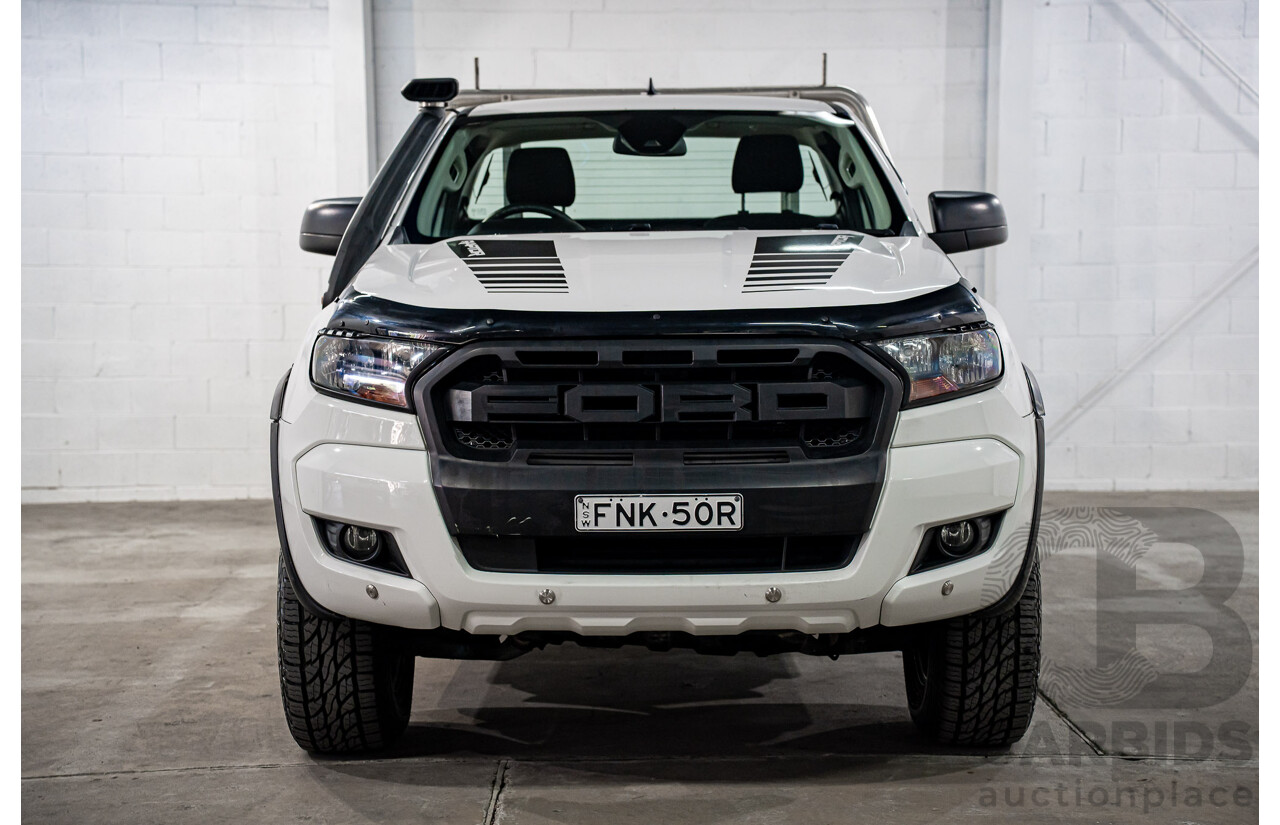 09/2016 Ford Ranger XL 3.2 (4x4) 4x4 PX MKII MY17 C/Chas Frozen White Turbo Diesel 3.2L