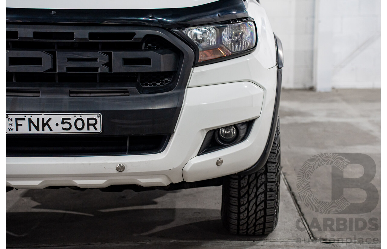 09/2016 Ford Ranger XL 3.2 (4x4) 4x4 PX MKII MY17 C/Chas Frozen White Turbo Diesel 3.2L